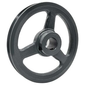 AK66-1,AK66X1 v Belt Pulley,6.45 inch OD, 1 Inch Bore,Cast Iron Material, AK Single Groove Mechanical v-Belt Pulleys for "4L" or "A" or "3L" Belts