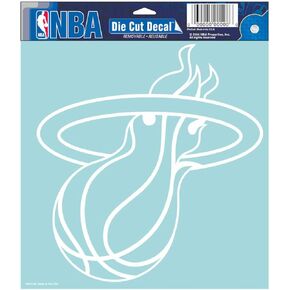 Wincraft Miami Heat Die-cut Decal - 8x8 White