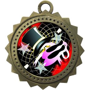 Express Medals Various 10 Pack Styles of Dance Award Medals with Neck Ribbons Trophy Award Prize Gift