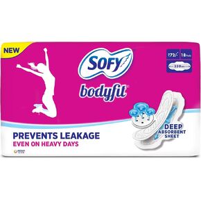 Sofy Body Fit Regular Pads - 18 Count