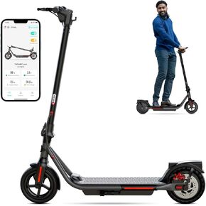 TST Electric Scooter Adults, Max 19 Mph Foldable E Scooter, Peak 500W Motor, 15 Miles Range, 8.5" Rear Solid Tire, Electric Scooter for Adults with Cruise Control, App Control, LED Smart Screen