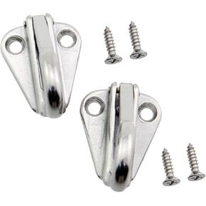 2PCS 1.41 Inch 304 Stainless Steel Silver Outdoor Clothes Hook Spring Hook Yacht Accessory Heavy Duty Boat Fender Hook Hardware with Screw for Hanging Plant Clothes Flowerpot