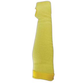 MAGID KEV22TSVEL CutMaster Flame Resistant Sleeve with Thumb Slot and Velcro Fastener, Cut Level 4, Para-Aramid, 22", Yellow (2 Sleeve)