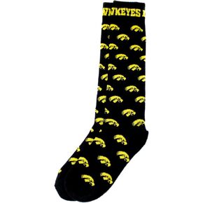 NCAA Iowa Hawkeyes Dress Socks, Black