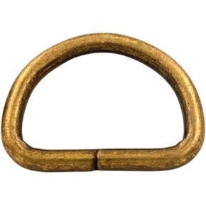 Wuuycoky 0.8" Inner Diameter D Rings Buckles D-ring Non-welded For Webbing Strapping Color Optional