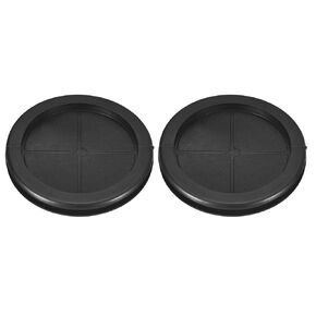 uxcell 2Pcs Rubber Grommets 3-4/8" (90mm) Drill Hole, 3-1/4" (80mm) ID Double Sided Hole Plugs Ring Gasket for Firewall Cable Wire Protecting, Black
