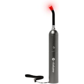2 in 1 Red Light Therapy, Handheld Infrared Light Torch for Pain Relief, Cold Sores, and Skin, 460nm, 630nm, 660nm, 850nm, 940nm, Portable, for Muscle, Joint, Back Pain Relief, Metallic Grey