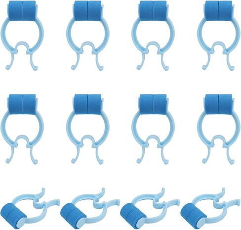مشبك إيقاف نزيف الأنف الرعاف للاستعمال مرة واحدة، سدادة نزيف الأنف الإسفنجية، مشبك الأنف للشخير العرضي أو في حالات الطوارئ، 12 قطعة، أخضر in Kuwait