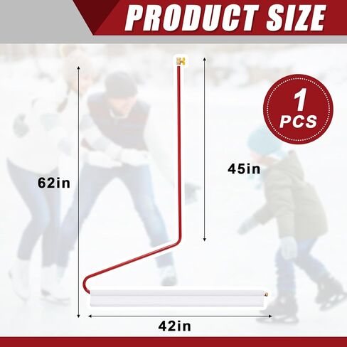 Gisafai 42 بوصة واسعة في الفناء الخلفي للتزلج على الجليد Resurfacer المحمولة باليد حلبة للتزلج على الجليد Resurfacer بلاط الجليد الاصطناعي للهوكي حلبة التزلج على الجليد لساحرة الفناء الخلفي لتنعيم حلبة التزلج على الجليد in Kuwait