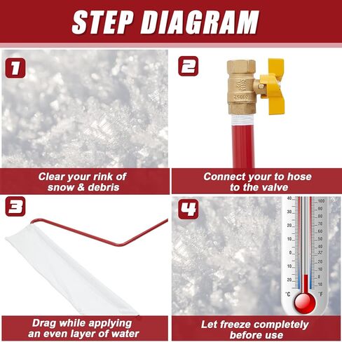 Gisafai 42 بوصة واسعة في الفناء الخلفي للتزلج على الجليد Resurfacer المحمولة باليد حلبة للتزلج على الجليد Resurfacer بلاط الجليد الاصطناعي للهوكي حلبة التزلج على الجليد لساحرة الفناء الخلفي لتنعيم حلبة التزلج على الجليد in Kuwait