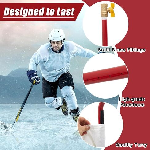 Gisafai 42 بوصة واسعة في الفناء الخلفي للتزلج على الجليد Resurfacer المحمولة باليد حلبة للتزلج على الجليد Resurfacer بلاط الجليد الاصطناعي للهوكي حلبة التزلج على الجليد لساحرة الفناء الخلفي لتنعيم حلبة التزلج على الجليد in Kuwait