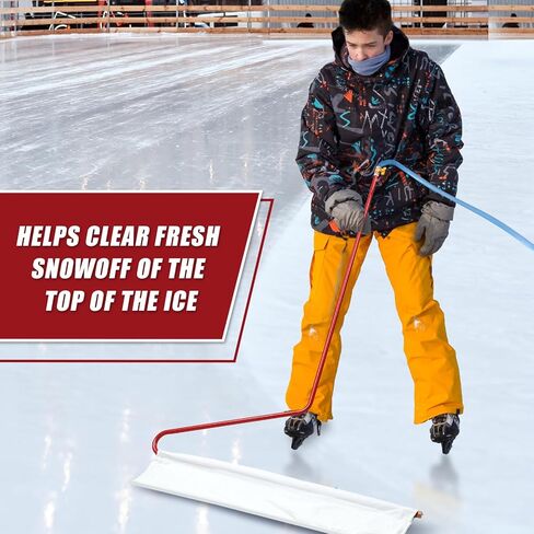 Gisafai 42 بوصة واسعة في الفناء الخلفي للتزلج على الجليد Resurfacer المحمولة باليد حلبة للتزلج على الجليد Resurfacer بلاط الجليد الاصطناعي للهوكي حلبة التزلج على الجليد لساحرة الفناء الخلفي لتنعيم حلبة التزلج على الجليد in Kuwait