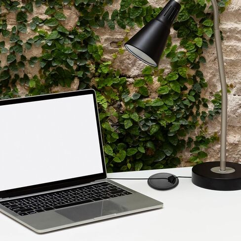 6 Pcs Desk Cord Hole Cover - 2 Inch Black ABS Plastic Desk Grommet - Cable Cord Organizer for Office and Home - Desk Hole Cover for Neat and Tidy Workspace in Saudi Arabia