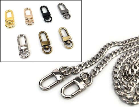 VersaKits 10 Pcs Heavy Duty Swivel Clips Brass Small Lobster Claw Clasps Push Gate Trigger Snap Hooks Arch Style for Sewing Purse Bag Jewelry Making in Saudi Arabia