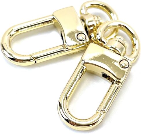 VersaKits 10 Pcs Heavy Duty Swivel Clips Brass Small Lobster Claw Clasps Push Gate Trigger Snap Hooks Arch Style for Sewing Purse Bag Jewelry Making in Saudi Arabia