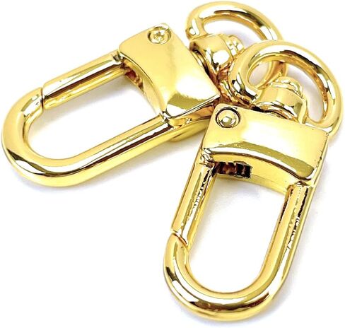 VersaKits 10 Pcs Heavy Duty Swivel Clips Brass Small Lobster Claw Clasps Push Gate Trigger Snap Hooks Arch Style for Sewing Purse Bag Jewelry Making in Saudi Arabia