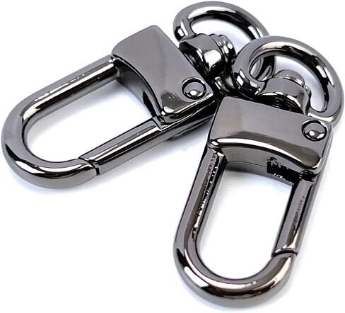 VersaKits 10 Pcs Heavy Duty Swivel Clips Brass Small Lobster Claw Clasps Push Gate Trigger Snap Hooks Arch Style for Sewing Purse Bag Jewelry Making in Saudi Arabia