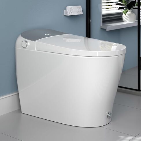 Luxury Smart Toilet with Bidet Built In, Bidet Toilet with Heated Seat, Elongated Japanese Toilet with Automatic Flush, Dryer, Night Light, Digital Display in Saudi Arabia