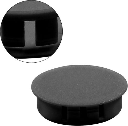 25PCS 0.51 Inch / 13mm Hole Plugs, Plastic Flush Type Hole Plugs Snap in Locking Hole Tube, Furniture Fencing Post Pipe Insert End Caps (White) in Saudi Arabia