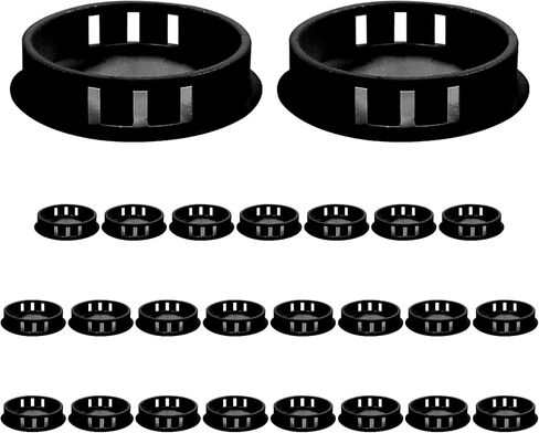 25 قطعة من سدادات الفتحات مقاس 0.51 بوصة / 13 مم، سدادات ثقب بلاستيكية من النوع المتدفق المفاجئة في أنبوب فتحة القفل، أغطية طرفية لعمود سياج الأثاث (أبيض) in Kuwait