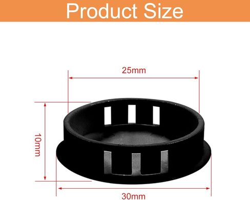 25 قطعة من سدادات الفتحات مقاس 0.51 بوصة / 13 مم، سدادات ثقب بلاستيكية من النوع المتدفق المفاجئة في أنبوب فتحة القفل، أغطية طرفية لعمود سياج الأثاث (أبيض) in Kuwait
