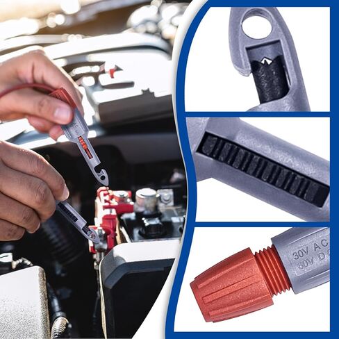 4 قطع من مسبار ثقب الأسلاك، مجموعة مشابك ثقب العزل لاختبار مقياس الحرارة الفولتميتر المتعدد، تتضمن مقاسين in Kuwait