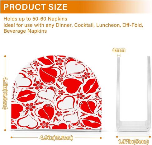Napkin Holder Acrylic Napkin Dispenser Napkin Stand,Christmas Snowflake Great for Kitchen Counter, Dining Table, Bathroom Vanity in Kuwait