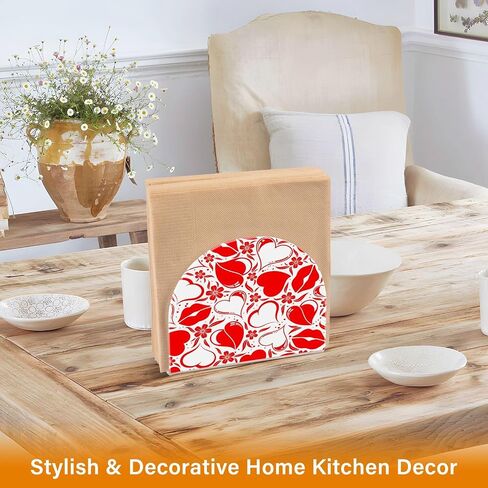 Napkin Holder Acrylic Napkin Dispenser Napkin Stand,Christmas Snowflake Great for Kitchen Counter, Dining Table, Bathroom Vanity in Kuwait