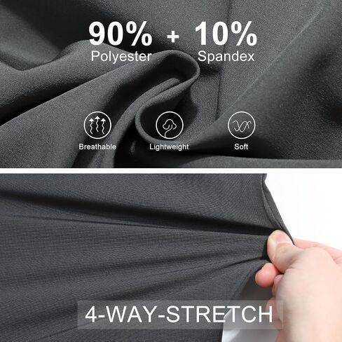 Surenow Men's Athletic Running Sweatpants Lightweight Stretch Jogger Track Pants Tapered Workout Gym Pants with Zipper Pocket in Saudi Arabia