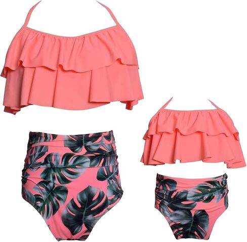 JerrisApparel Mother Daughter Swimsuit Family Matching Bikini Set Girls Swimwear in Saudi Arabia