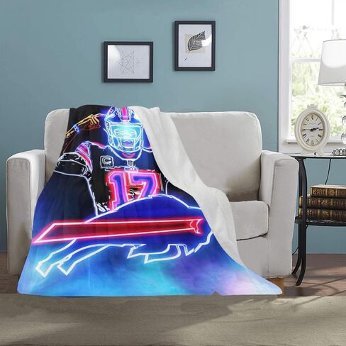 Allen Blanket Lightweight Soft Flannel Josh Graffiti Basketball Living Room Bedroom Sofa Decoration Sports Fan (B,40x50-Inch) in Saudi Arabia
