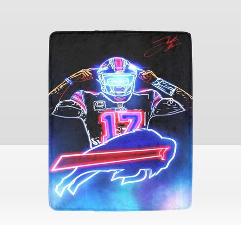 Allen Blanket Lightweight Soft Flannel Josh Graffiti Basketball Living Room Bedroom Sofa Decoration Sports Fan (B,40x50-Inch) in Saudi Arabia