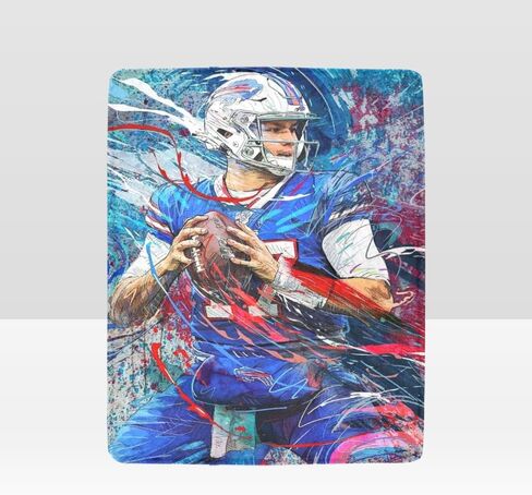 Allen Blanket Lightweight Soft Flannel Josh Graffiti Basketball Living Room Bedroom Sofa Decoration Sports Fan (B,40x50-Inch) in Saudi Arabia