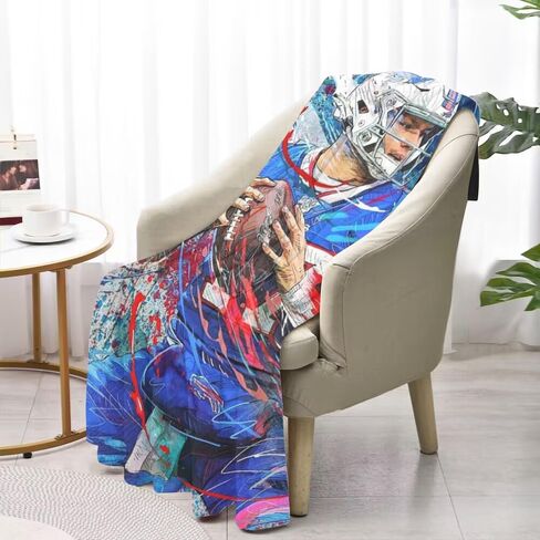 Allen Blanket Lightweight Soft Flannel Josh Graffiti Basketball Living Room Bedroom Sofa Decoration Sports Fan (B,40x50-Inch) in Saudi Arabia