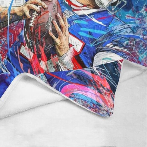 Allen Blanket Lightweight Soft Flannel Josh Graffiti Basketball Living Room Bedroom Sofa Decoration Sports Fan (B,40x50-Inch) in Saudi Arabia