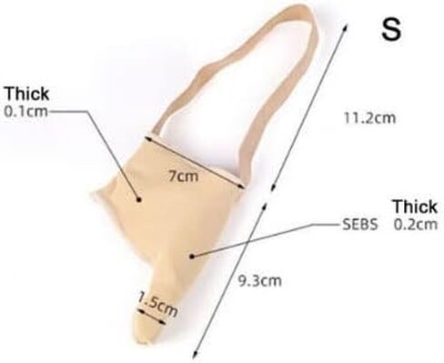 Bunion Socks Corrector for Pain Relief Hallux Valgus, Splint, Straightener Orthopedic, Separator Pad Brace Sleeve Toe Separator, Hammer Overlapping for Men and Women (S (US 4-7.5), Beige) in Saudi Arabia