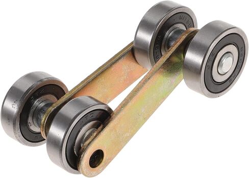 10 Pcs 2 Trolley Assembly Roller Heavy Duty Slide Rails Window Door Roller Hoist Trolley for Sliding Barn Door Hardware Kit Strut Rollers Sliding Doors Hanging Rail Galvanized Iron in Saudi Arabia