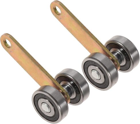 10 Pcs 2 Trolley Assembly Roller Heavy Duty Slide Rails Window Door Roller Hoist Trolley for Sliding Barn Door Hardware Kit Strut Rollers Sliding Doors Hanging Rail Galvanized Iron in Saudi Arabia