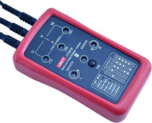 UNI-T 3-Phase Sequence Tester Rotation Meter, AC Phase Sequence Indicator 40V-690V Lack Phase Meter Motor UT261A in Kuwait