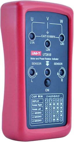 UNI-T 3-Phase Sequence Tester Rotation Meter, AC Phase Sequence Indicator 40V-690V Lack Phase Meter Motor UT261A in Kuwait