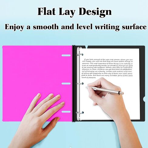 1 Inch Telescoping 3 Ring Binder- 1 PCS-Black, Portable Plastic Binder with Telescoping Spine, 3 Ring Binder with Foldable Front Cover Holds 8.5" x 11" Paper for School,Office and Homes in Saudi Arabia
