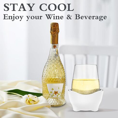Stemless Wine Glass Chiller & Wine Cooler, 2-In-1 Wine Chiller, Keeps Your Glass Cool – Wine Accessories for Chilled Drinks in Saudi Arabia