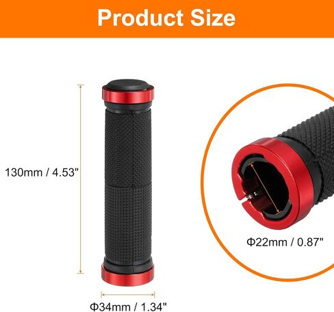 HARFINGTON Bike Handlebar Grips Double Lock on Non-Slip Bicycle Grips Handlebars for Mountain Road Foldable MTB BMX Scooter Cruiser Tricycle in Kuwait
