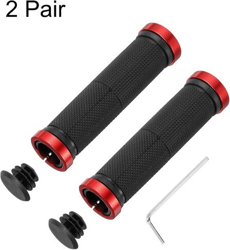 HARFINGTON Bike Handlebar Grips Double Lock on Non-Slip Bicycle Grips Handlebars for Mountain Road Foldable MTB BMX Scooter Cruiser Tricycle in Kuwait