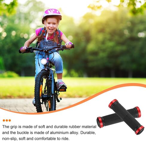 HARFINGTON Bike Handlebar Grips Double Lock on Non-Slip Bicycle Grips Handlebars for Mountain Road Foldable MTB BMX Scooter Cruiser Tricycle in Kuwait
