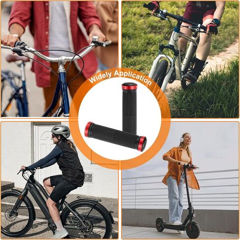 HARFINGTON Bike Handlebar Grips Double Lock on Non-Slip Bicycle Grips Handlebars for Mountain Road Foldable MTB BMX Scooter Cruiser Tricycle in Kuwait