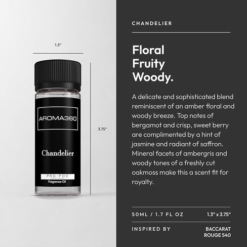زيت موزع عطور Aroma360 Pro-Pod - مجموعة مكونة من 3 قطع - 50 مل - My Way، Chandelier، Dream On in Kuwait