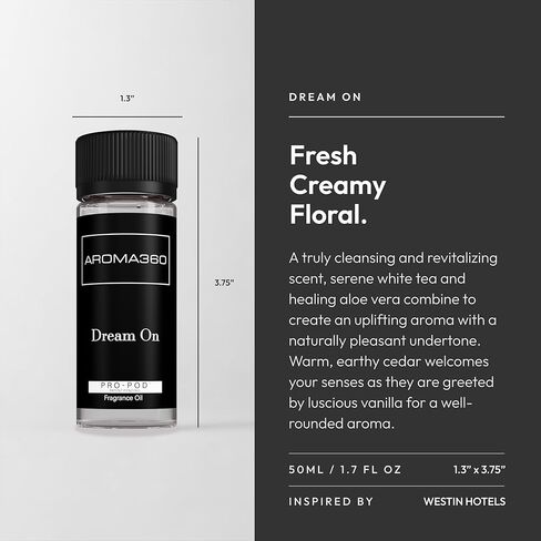 زيت موزع عطور Aroma360 Pro-Pod - مجموعة مكونة من 3 قطع - 50 مل - My Way، Chandelier، Dream On in Kuwait
