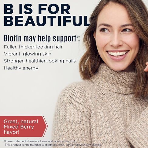 مكمل KAL Ultra Biotin DropIns 10,000 ميكروغرام | تركيبة صحية لنمو الشعر | صحة الجلد ودعم الأظافر القوية | نكهة التوت المختلطة الطبيعية | 2 أونصة | عبوة من 2 in Kuwait