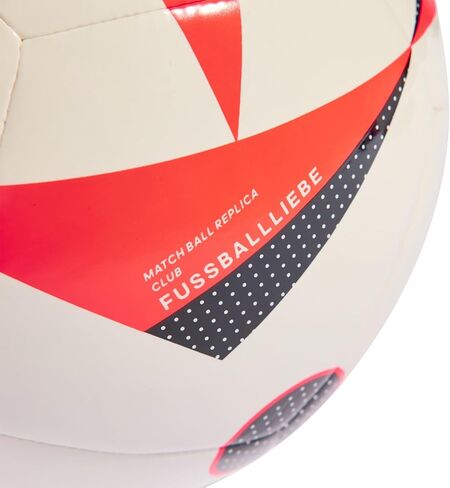 كرة adidas Fussballliebe Club Euro 2024 IN9372، للجنسين، كرة قدم، أبيض/أحمر شمسي/أسود، 3 in Saudi Arabia